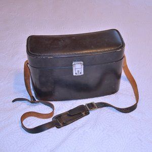 Vintage Viceroy Black Leather Camera Bag